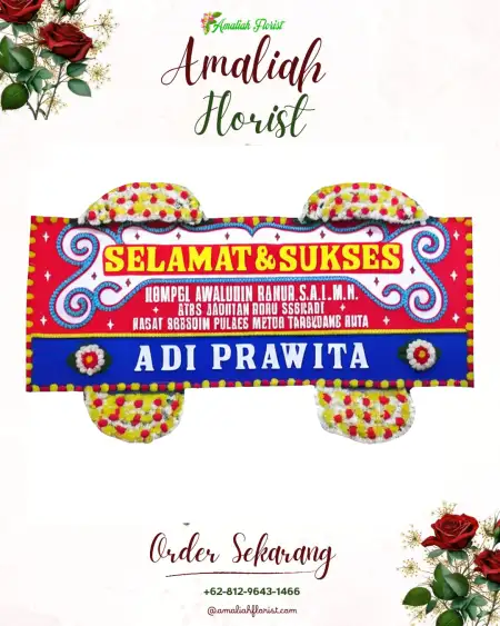 Papan Bunga Ucapan Selamat Gubeng